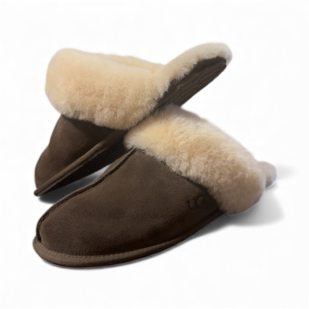 UGG Scuffette II Suede Women's Slippers Espresso Size 9 US - Picture 1 of 6